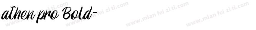 athen pro Bold字体转换
